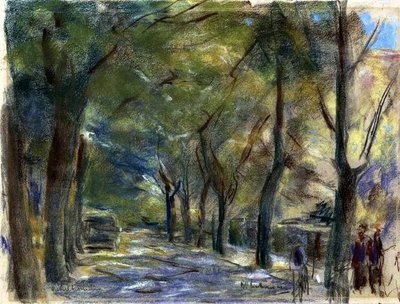 Colomierstraat in Wannsee door Max Liebermann